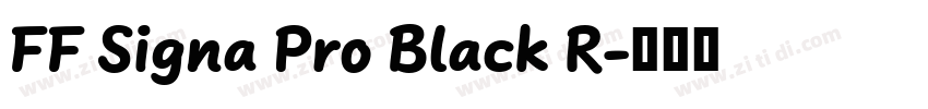 FF Signa Pro Black R字体转换